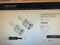 Replacement LED for rear license plate 2021 Diode Dynamics Cool white HP5.webp