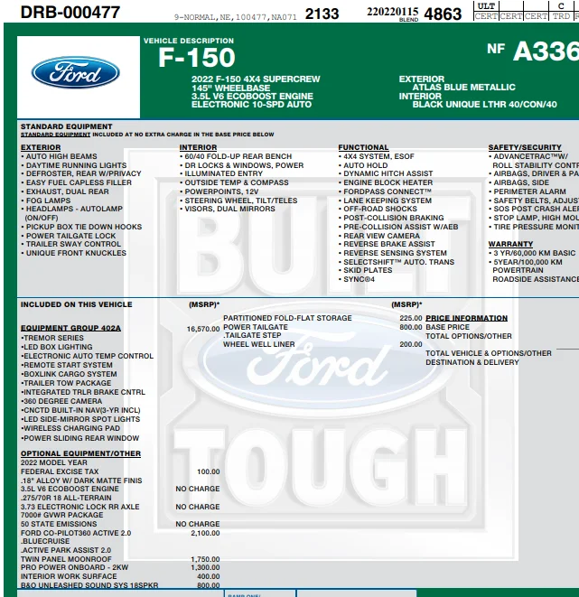 window sticker tremor 2.png | F150 Tremor Forum